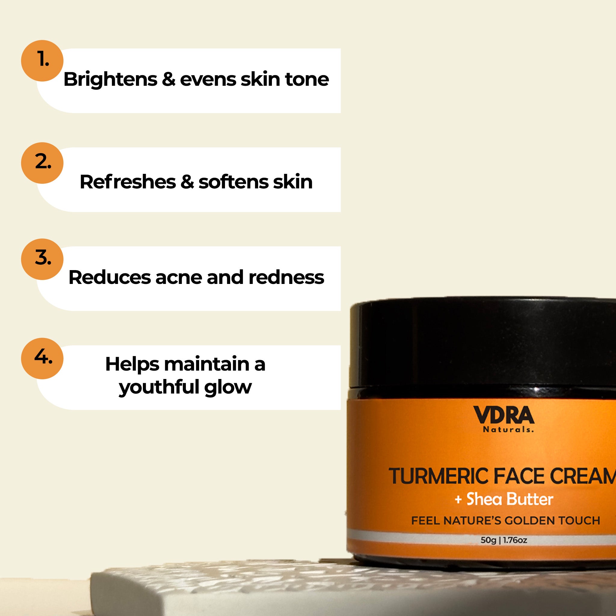 Natural Brightening Turmeric Cream_Key Benefits Image